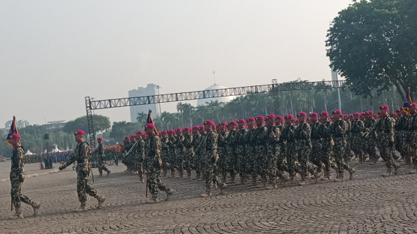 HUT ke-78 TNI, Begini Kekuatan Pasukan yang Hadir di Monas