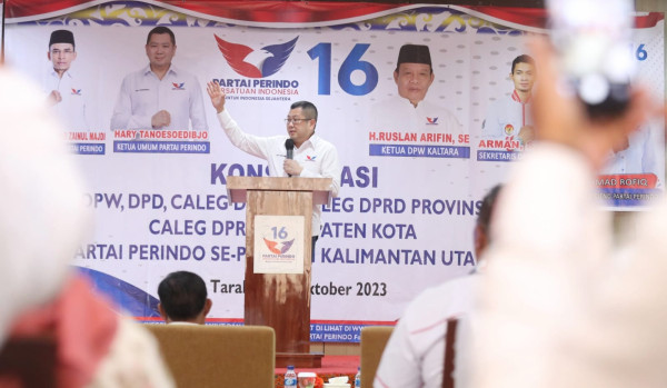 Pimpin Konsolidasi Perindo se-Kalimantan Utara, HT: Maksimalkan Strategi, Raih Suara Double Digit