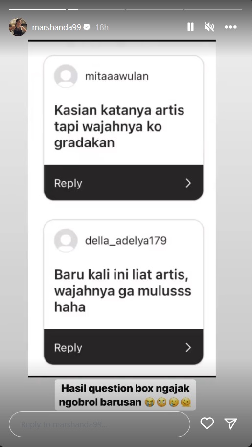 Marshanda Sapa Ramah Netizen, Malah Di-Bully Wajah Gradakan