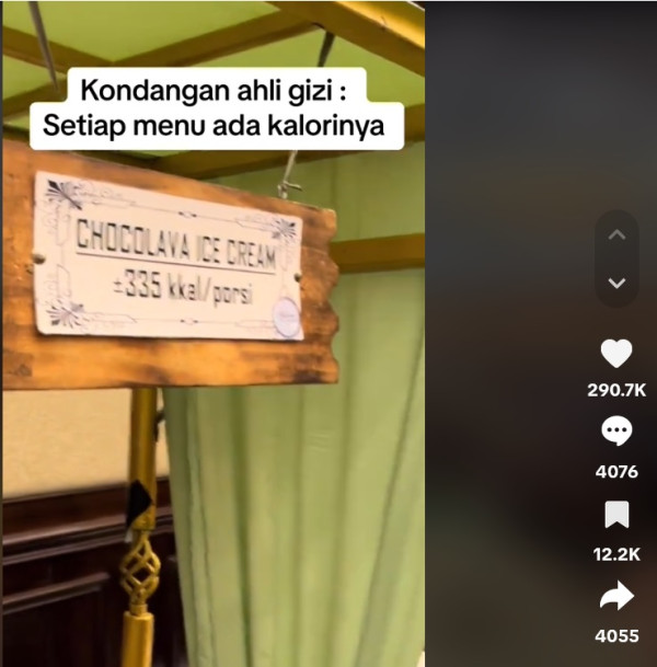 Resepsi Pernikahan Viral, Setiap Menu Makanan Dicantumkan Jumlah Kalori
