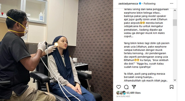 Kronologi Kanna Sybilla Putri Zaskia Mecca Alami Iritasi Telinga, Jalani Perawatan Khusus
