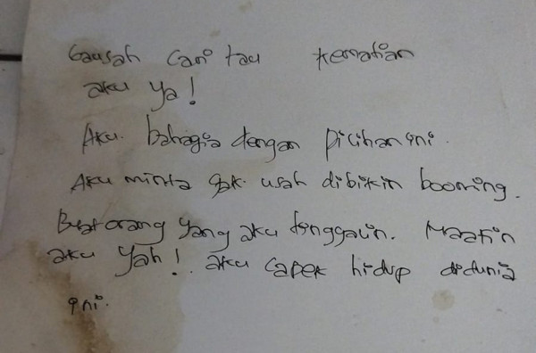 Mahasiswi Ditemukan Tewas di Kos Semarang, Ini Surat Wasiatnya