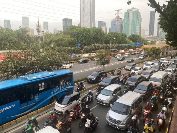 Macet Parah Jelang Laga Timnas Indonesia Vs Brunei, Jalan Gatsu Menuju Gerbang Pemuda Ditutup