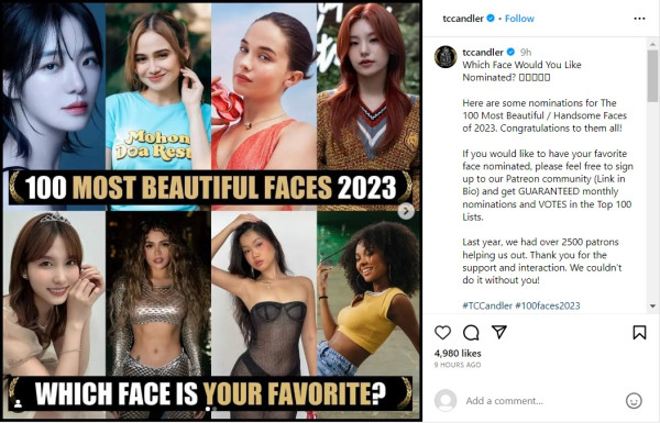Syifa Hadju Masuk Nominasi 100 Wanita Tercantik di Dunia 2023 Versi TC Candler, Lawan Yeji ITZY