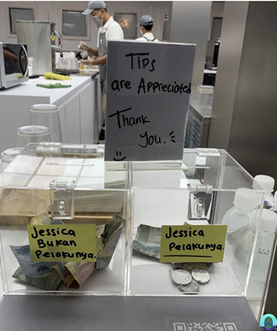 Kasus Kopi Sianida Jessica Wongso Viral, Restoran Ini Temukan Ide untuk Raup Tips Pengunjung