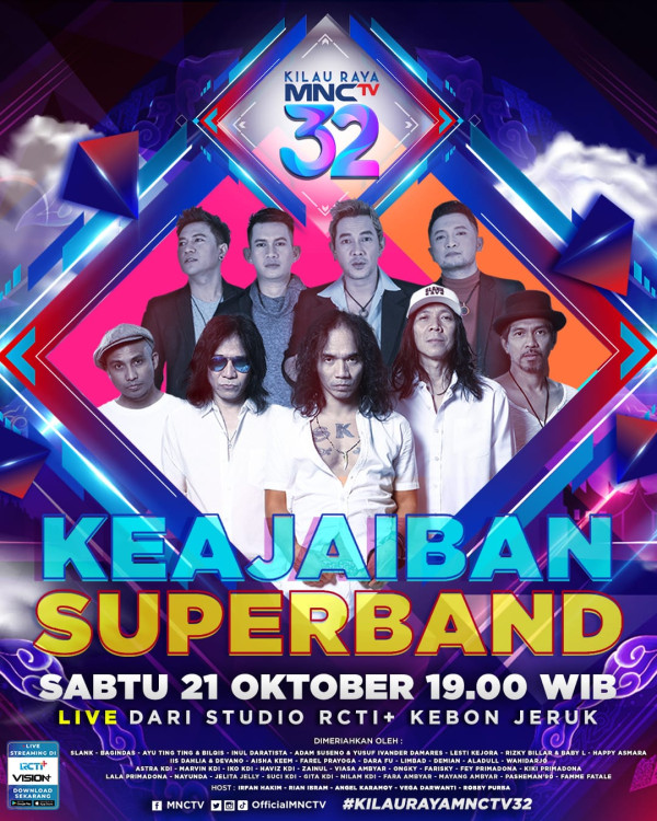 Kolaborasi Superband Slank dan Bagindas Meramaikan Konser Malam Puncak Kilau Raya MNCTV 32