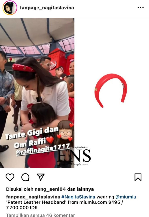 Fantastis! Nagita Slavina Pakai Bando Rp7,7 Juta, Netizen: Bisa Buat Hilangin Pusing