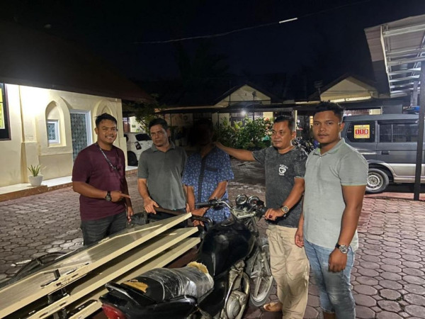 Curi Daun Pintu Berbahan Kayu, Pria di Aceh Besar Ditangkap Polisi
