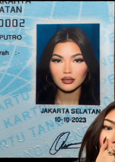 Viral! Foto KTP Selebgram Indonesia yang Terlalu Cantik, bak Model Luar Negeri