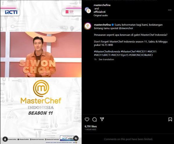 Siwon Super Junior Jadi Bintang Tamu MasterChef Indonesia Season 11