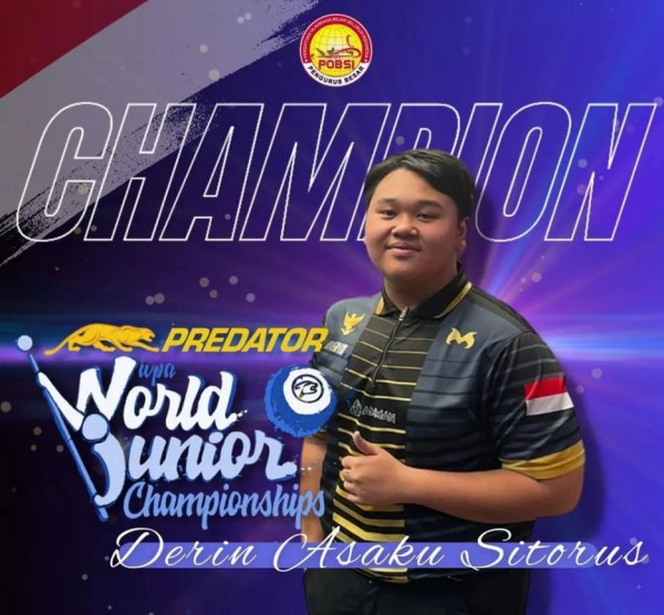 Derin Asaku Sitorus Juara Dunia, Maju Terus Biliar Indonesia