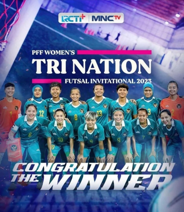 Timnas Futsal Putri Indonesia Juara, HT : Selamat!