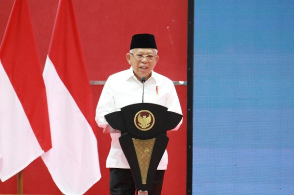 Wapres Ma'ruf Amin Hadiri Pengukuhan Pengurus KDEKS Kalteng Periode 2023-2025