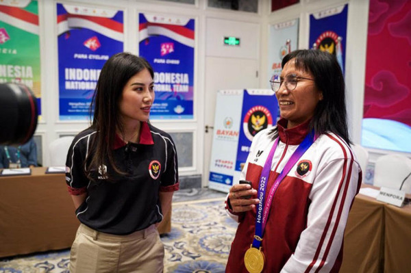 CdM Angela Tanoesoedibjo Apresiasi Prestasi Atlet Indonesia di Asian Para Games 2022