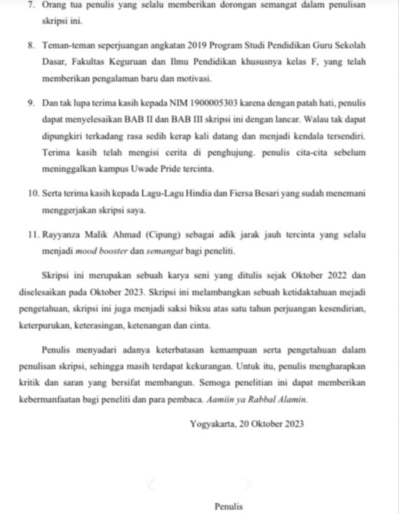 Viral! Mahasiswa Ini Tulis Nama Cipung Rayyanza di Halaman Persembahan Skripsinya