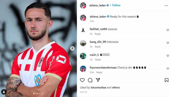 Siapa Delano Ladan, Penyerang Jebolan Feyenoord yang Bermimpi Bela Timnas Indonesia
