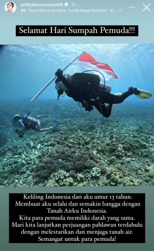 Hari Sumpah Pemuda, Prilly Latuconsina Bangga Perkenalkan Budaya dan Bahasa Indonesia di Internasional