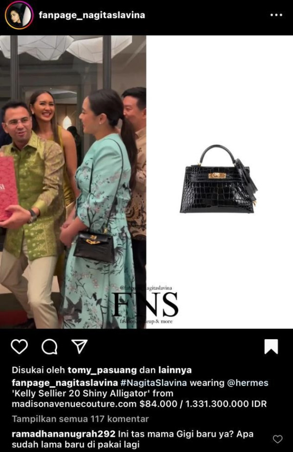 Heboh Nagita Slavina Tenteng Tas Rp1,3 Miliar, Netizen: Seharga Rumah Beserta Isinya