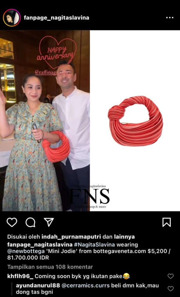 Nagita Slavina Tenteng Tas Rp81 Juta, Bentuknya Malah Disebut Mirip Kabel Gulung