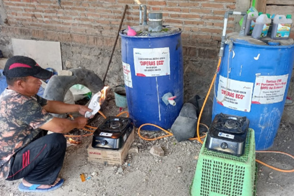 Manfaatkan Eceng Gondok di Waduk Cengklik, Warga Boyolali Produksi Pupuk Organik dan Biogas
