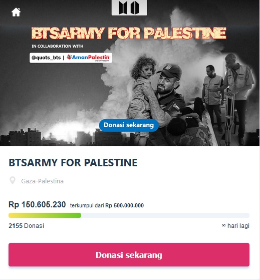 Fans Kpop Indonesia Galang Dana untuk Palestina, dari NCT hingga SEVENTEEN