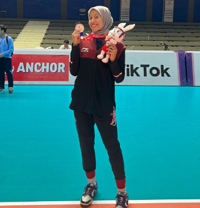 5 Potret Megawati Hangestri, Atlet Voli Cantik Indonesia di Liga Korea Selatan yang Jadi Sorotan