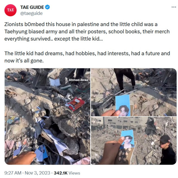Foto hingga Poster BTS Berserakan di Reruntuhan akibat Serangan Israel ke Palestina, ARMY Berduka