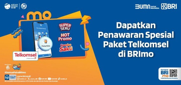 Paket Data Spesial UntukMo di Super App BRImo, Kolaborasi Ciamik BRI dan Telkomsel