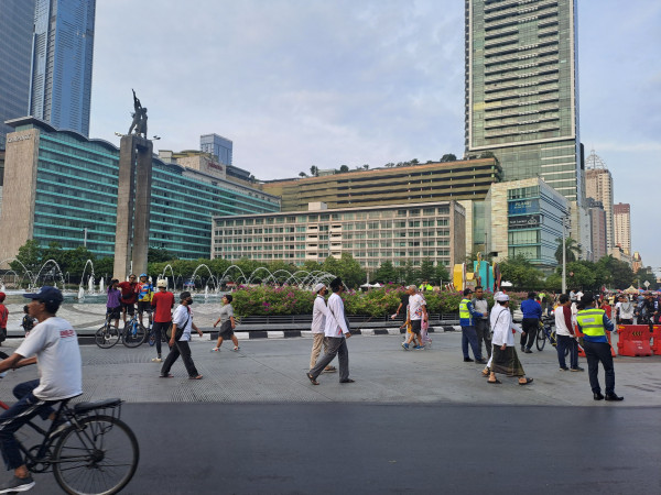 Ada Aksi Bela Palestina, Masyarakat Tetap Nikmati CFD