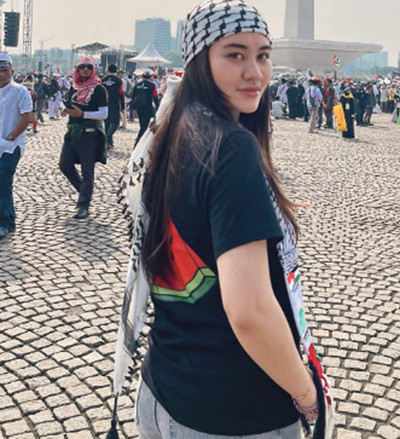 15 Artis Indonesia yang Ikut Aksi Akbar Bela Palestina di Monas, Aaaliyah Massaid hingga Rachel Vennya