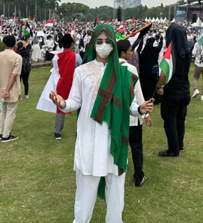 15 Artis Indonesia yang Ikut Aksi Akbar Bela Palestina di Monas, Aaaliyah Massaid hingga Rachel Vennya