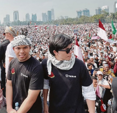 15 Artis Indonesia yang Ikut Aksi Akbar Bela Palestina di Monas, Aaaliyah Massaid hingga Rachel Vennya