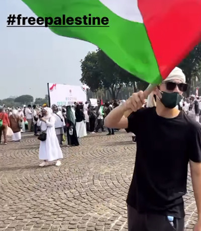 15 Artis Indonesia yang Ikut Aksi Akbar Bela Palestina di Monas, Aaaliyah Massaid hingga Rachel Vennya