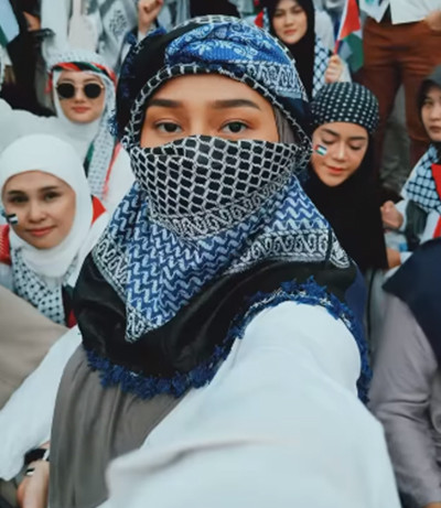 15 Artis Indonesia yang Ikut Aksi Akbar Bela Palestina di Monas, Aaaliyah Massaid hingga Rachel Vennya