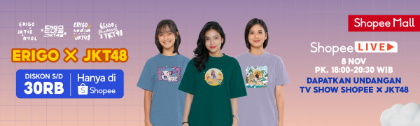 Erigo dan JKT48 Hadirkan Peluncuran Eksklusif Kolaborasi Produk Terbaru Spesial di Shopee 11.11 Big Sale