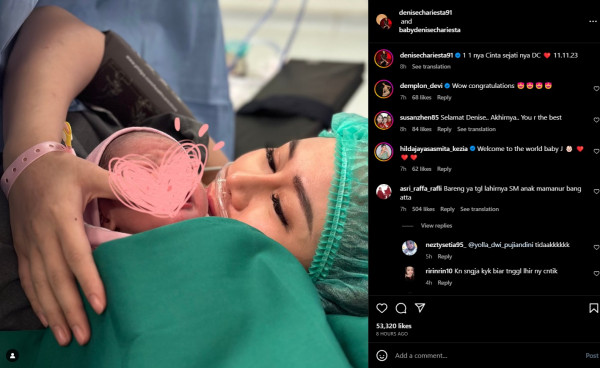 Denise Chariesta Melahirkan Anak Pertama di Tanggal Cantik