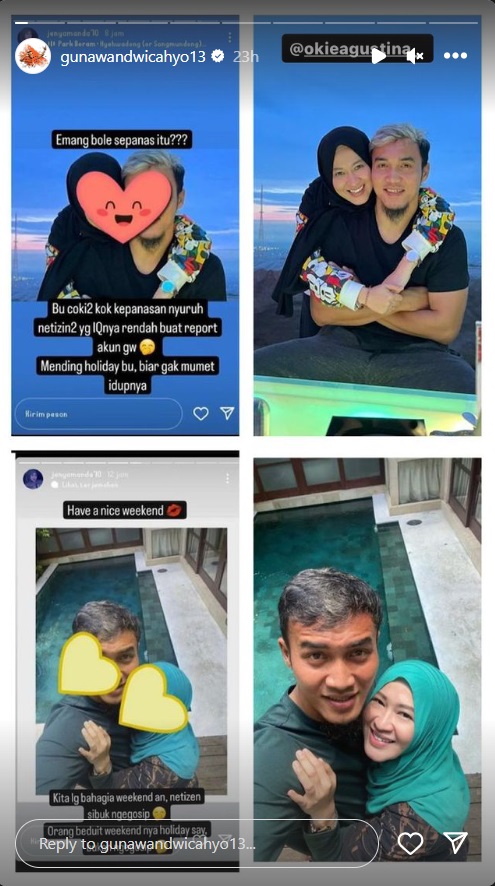 Digugat Cerai Okie Agustina, Gunawan Dwi Cahyo Unggah Foto Bareng Istri