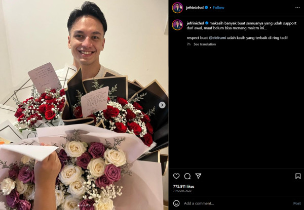 Jefri Nichol Minta Maaf Kalah Tinju dari El Rumi: Belum Bisa Menang