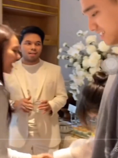 Momen Fuji dan Aaliyah Massaid Bersalaman, Lirikan Thariq Halilintar ke sang Mantan Jadi Sorotan
