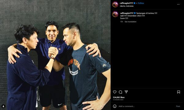 Raffi Ahmad Tantang Ariel NOAH Adu Jotos di Ring Tinju