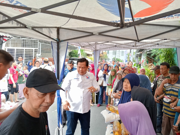 Partai Perindo Gelar Bazar Sembako Murah di Pisangan Timur, Berman: Ini Sesuai Arahan Pak Hary Tanoe