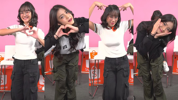 Gemas Banget! Freya dan Christy JKT48 Berpose Kiyowo di Shopee Live, Bikin Netizen Heboh