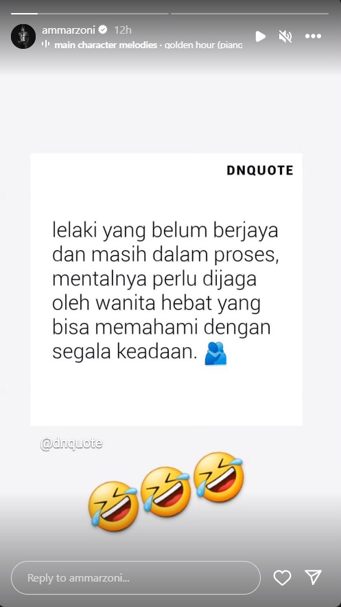 Digugat Cerai Irish Bella, Ammar Zoni Singgung soal Wanita yang Pahami Kondisi Pasangannya