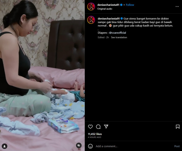 Denise Chariesta Stres Berat Badan Anak di Bawah Normal: Gue Bukan Ibu yang Benar