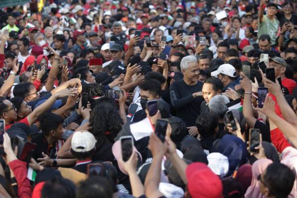 Gegap Gempitanya Masyarakat Pontianak Senam Bareng Ganjar-Mahfud