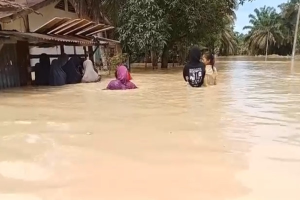Banjir Terjang Asahan, Rumah dan Fasilitas Umum Terendam