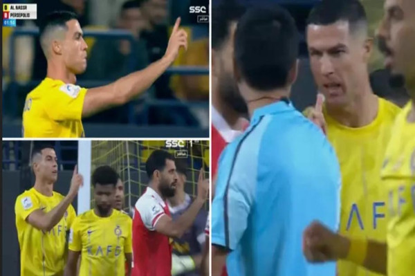 Al-Nassr Imbangi Persepolis, Ronaldo Goyangkan Jari ke Wasit dan Tolak Penalti