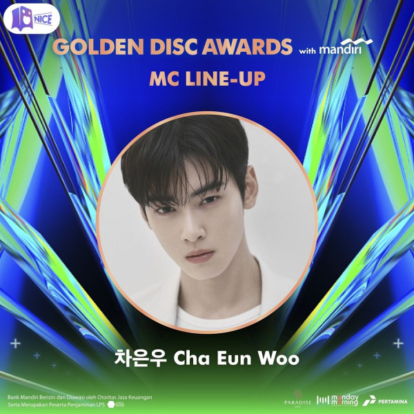 Cha Eun Woo Jadi MC Golden Disc Awards 2024 di Jakarta