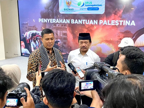 BPJS Ketenagakerjaan Serahkan Bantuan Kemanusiaan Internasional Melalui Baznas