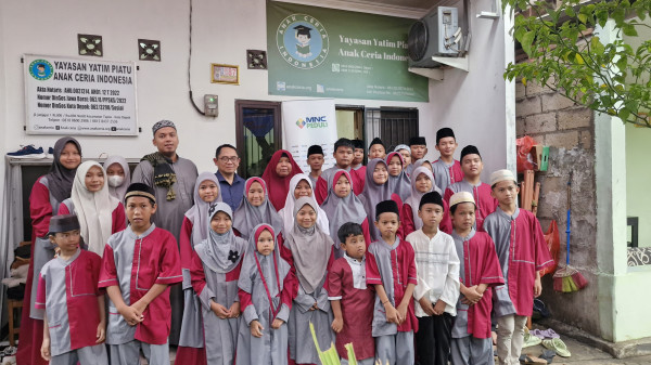 MNC Vision dan MNC Peduli Salurkan Donasi kepada Yayasan Yatim Piatu Anak Ceria Indonesia